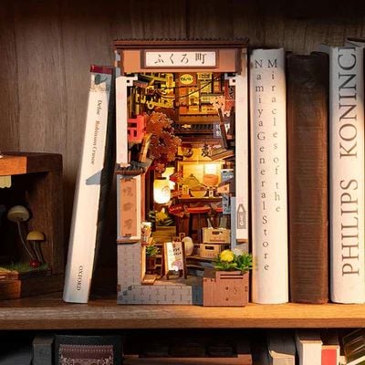 BOOKNOOK 3D 'SAKURA WINE ALLEY' - CALLEJON JAPONE S PARA ARMAR (ROBOTIME) - 3