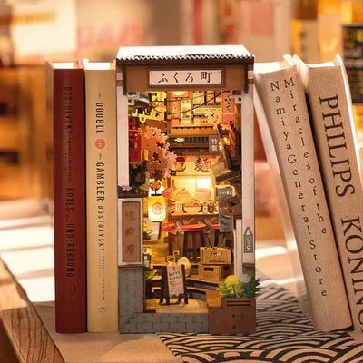 BOOKNOOK 3D 'SAKURA WINE ALLEY' - CALLEJON JAPONE S PARA ARMAR (ROBOTIME) - 4