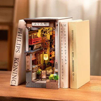 BOOKNOOK 3D 'SAKURA WINE ALLEY' - CALLEJON JAPONE S PARA ARMAR (ROBOTIME) - 5