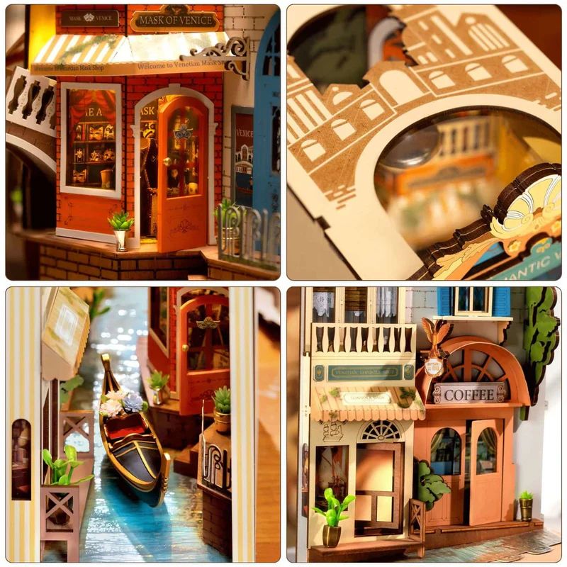 BOOKNOOK 3D 'ROMANTIC VENICE' - MAQUETA PARA ARMAR (ROLIFE) - 6