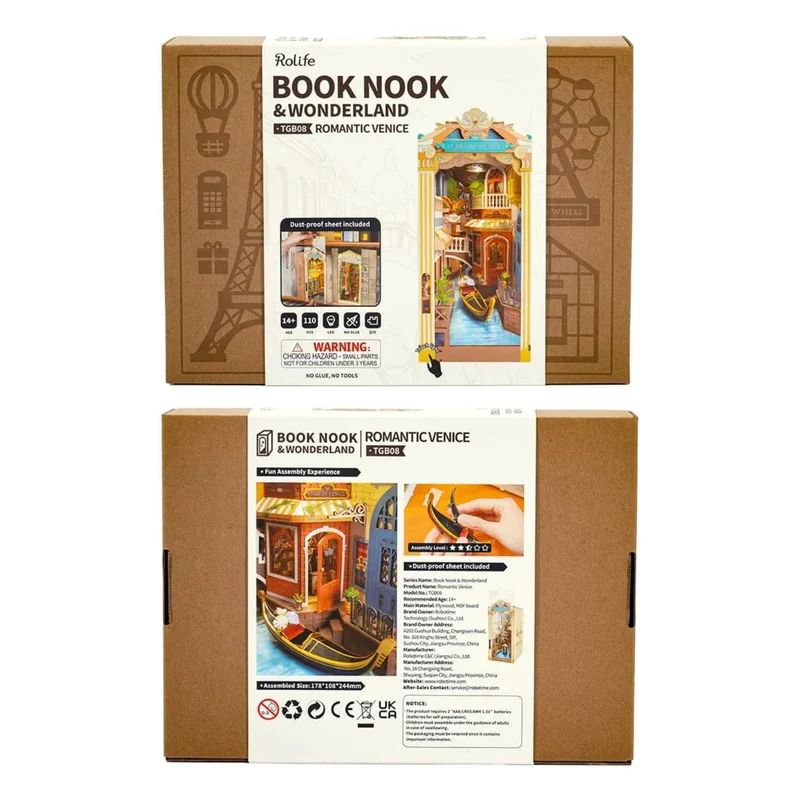 BOOKNOOK 3D 'ROMANTIC VENICE' - MAQUETA PARA ARMAR (ROLIFE) - 7