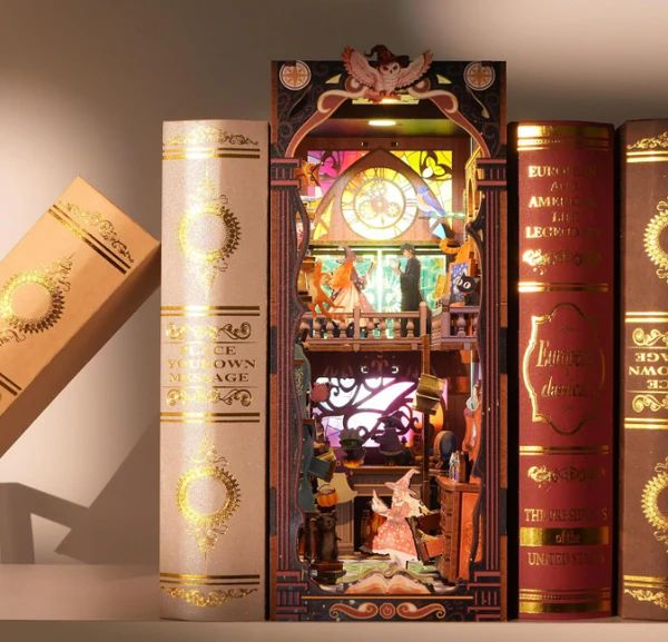 BOOK NOOK PODER MAGICO MISTICO - DIORAMA DE RITUAL CON LUZ LED - 1