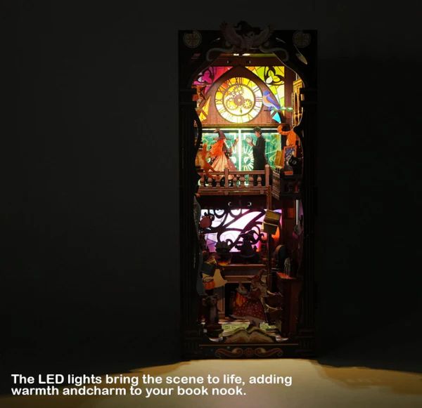 BOOK NOOK PODER MAGICO MISTICO - DIORAMA DE RITUAL CON LUZ LED - 5