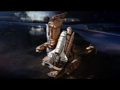 PUZZLE 3D TRANSBORDADOR ESPACIAL SPACE SHUTTLE - MODELO MECANICO (ROKR) - 1