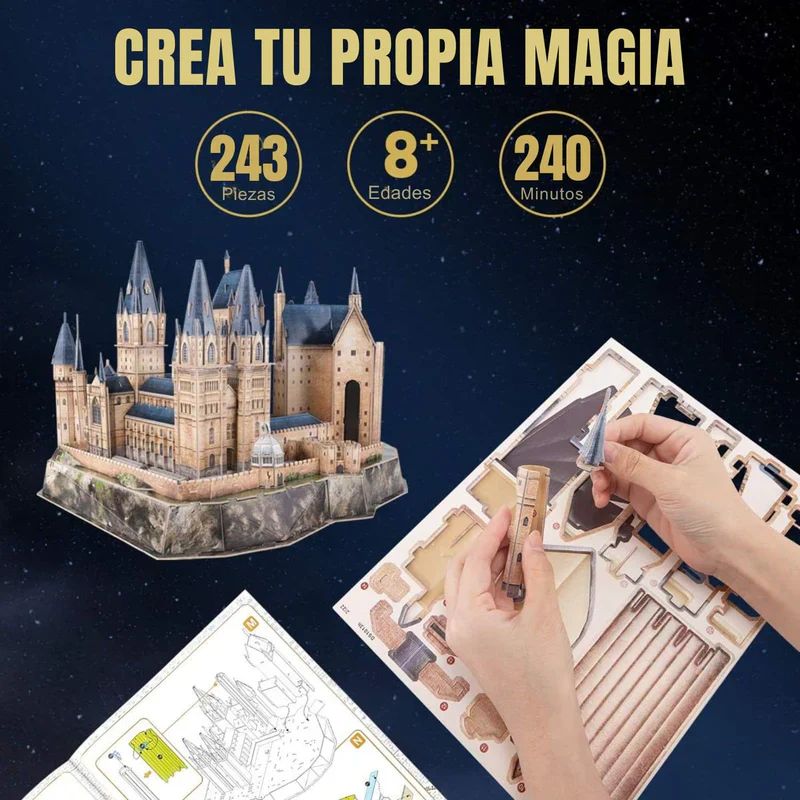 PUZZLE 3D TORRE DE ASTRONOMIA DE HOGWARTS (HARRY POTTER) - CUBICFUN - 3