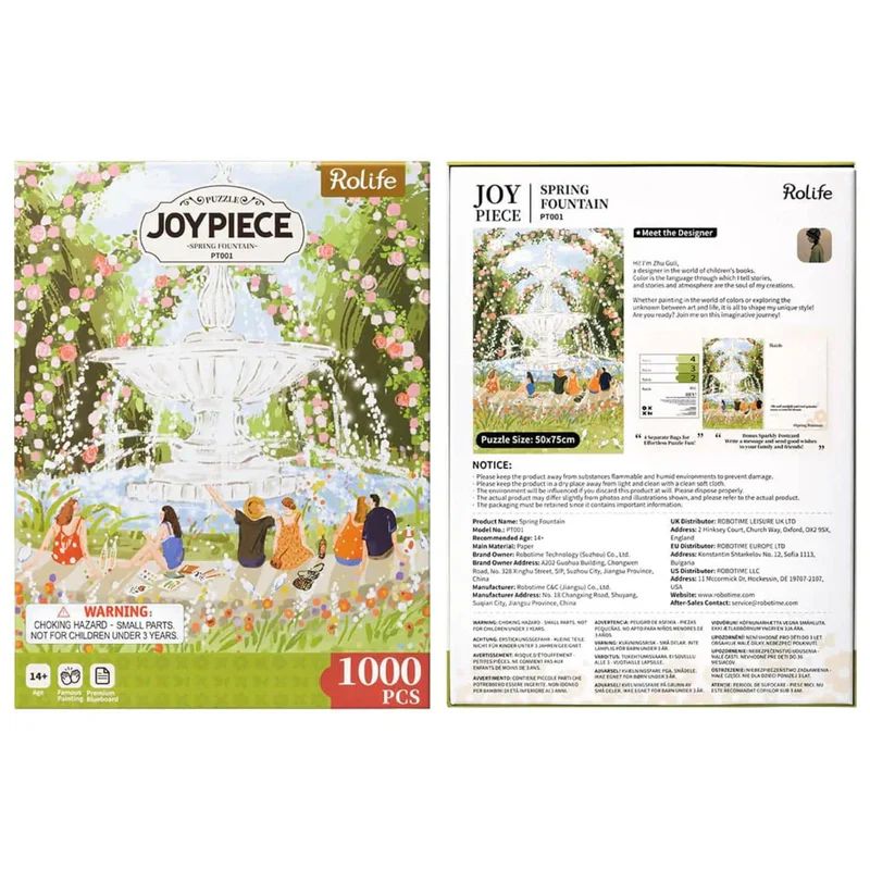 ROMPECABEZAS 1000 PIEZAS 'FUENTE DE PRIMAVERA' - ESCENA DE JARDIN (ROLIFE) - 7