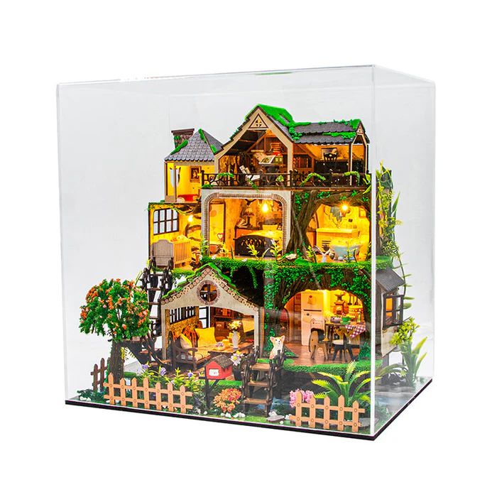CASA DE MUÑECAS BOSQUE DE CUENTO DE HADAS - FAIRY TALE FOREST DIORAMA XL CON LUZ (HONGDA L2501) - 1