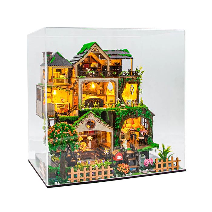 CASA DE MUÑECAS BOSQUE DE CUENTO DE HADAS - FAIRY TALE FOREST DIORAMA XL CON LUZ (HONGDA L2501) - 2