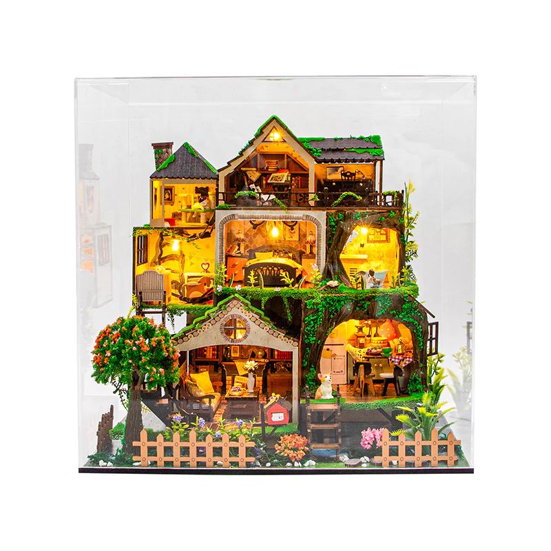 CASA DE MUÑECAS BOSQUE DE CUENTO DE HADAS - FAIRY TALE FOREST DIORAMA XL CON LUZ (HONGDA L2501) - 3