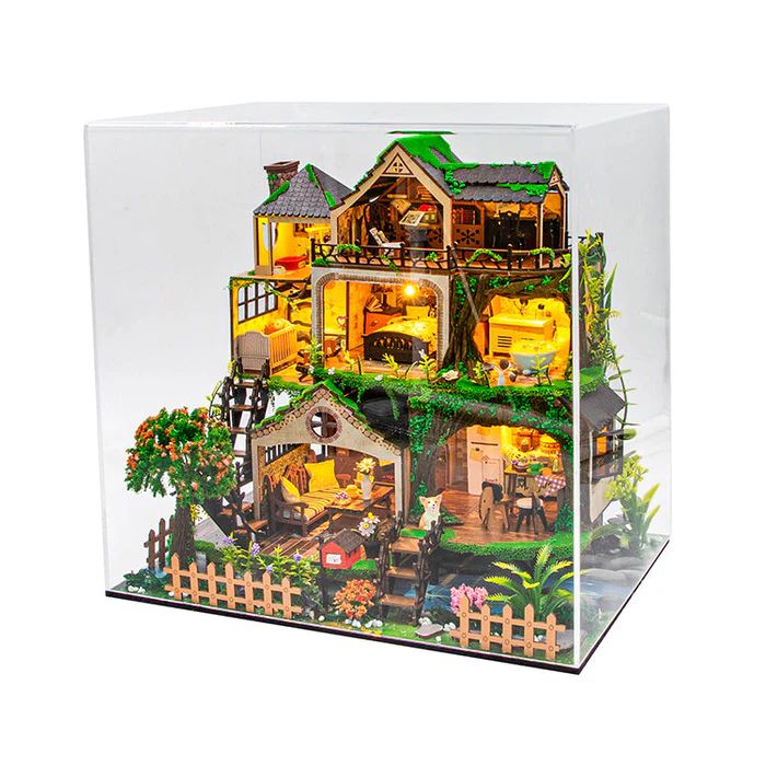 CASA DE MUÑECAS BOSQUE DE CUENTO DE HADAS - FAIRY TALE FOREST DIORAMA XL CON LUZ (HONGDA L2501) - 5