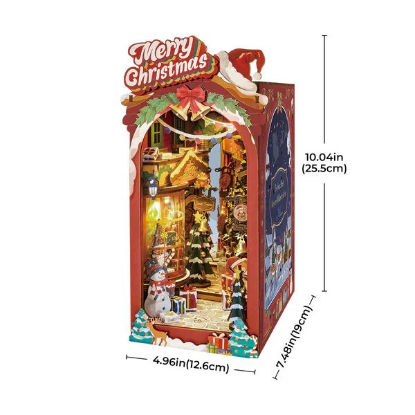 BOOK NOOK CALLE NAVIDEÑA - CHRISTMAS STREET DIORAMA 3D DIY (ROLIFE) - 1