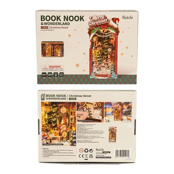 BOOK NOOK CALLE NAVIDEÑA - CHRISTMAS STREET DIORAMA 3D DIY (ROLIFE) - 7