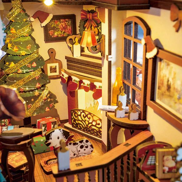 BOOK NOOK ESCENA NAVIDEÑA - CHRISTMAS INDOOR SCENE DIORAMA 3D DIY (ROLIFE) - 3