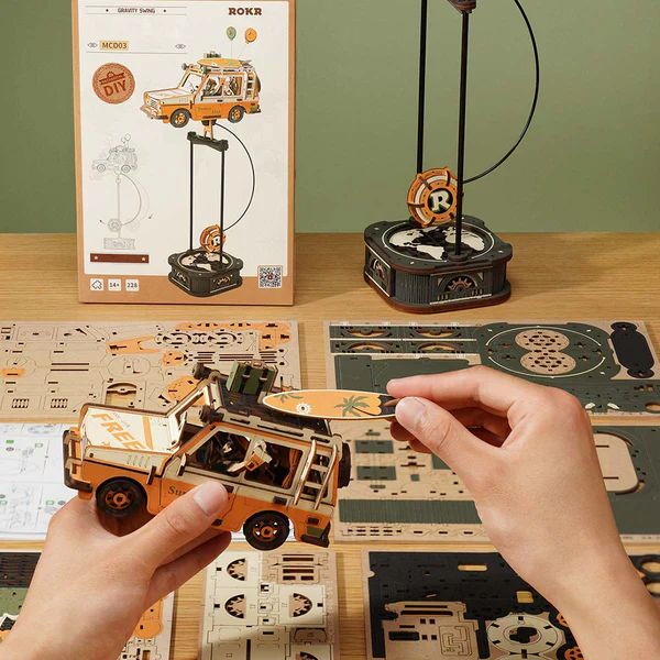 JEEP PE NDULO CINE TICO - ROAD TRIPPER JUGUETE DE EQUILIBRIO 3D DIY (ROKR) - 7