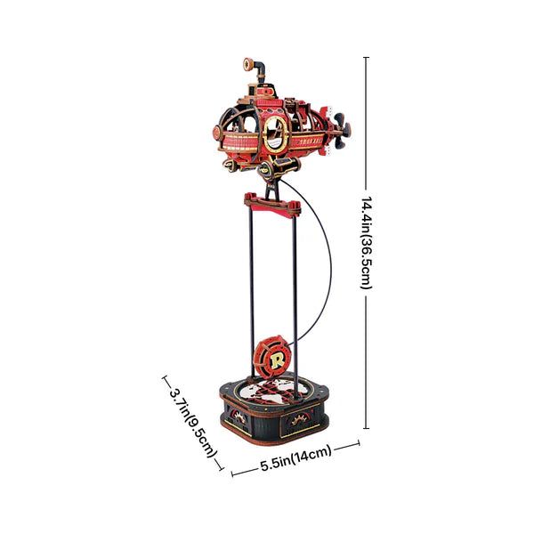 SUBMARINO PE NDULO CINE TICO - DEEP-SEA ADVENTURER JUGUETE DE EQUILIBRIO 3D DIY (ROKR) - 1