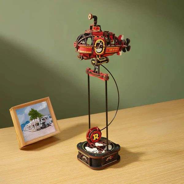 SUBMARINO PE NDULO CINE TICO - DEEP-SEA ADVENTURER JUGUETE DE EQUILIBRIO 3D DIY (ROKR) - 5
