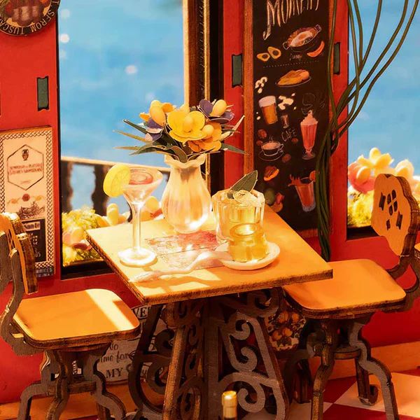 MINIATURA BAR & BISTRO EUROPEO - CHEERS BAR & DINING DIY (ROLIFE DG173) - 3