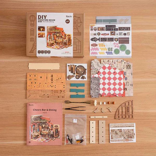 MINIATURA BAR & BISTRO EUROPEO - CHEERS BAR & DINING DIY (ROLIFE DG173) - 4