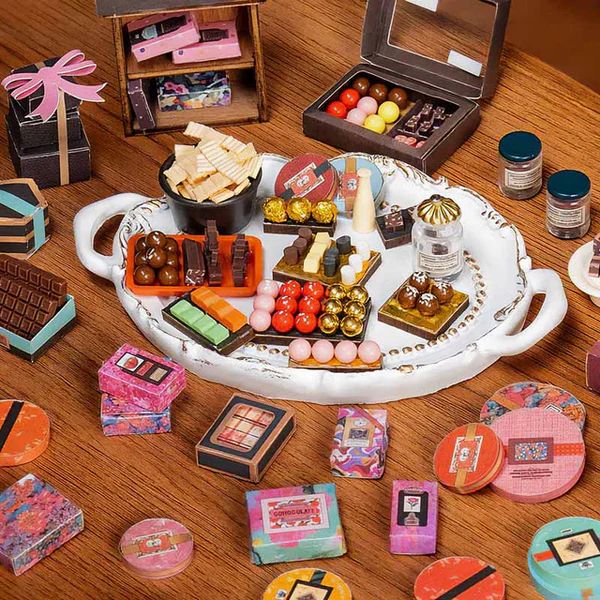 MINIATURA CHOCOLATERIA VINTAGE - HENRY'S CHOCOLATE SHOP DIY (ROLIFE) - 3