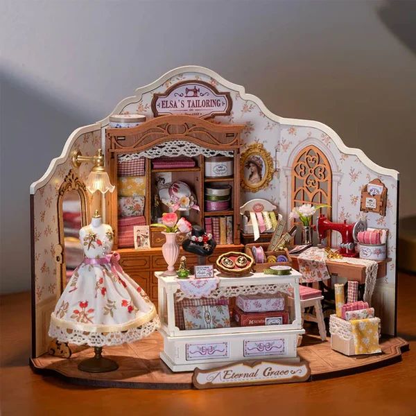 MINIATURA TALLER DE COSTURA VINTAGE - ELSA'S TAILORING DIY (ROLIFE DG178) - 3