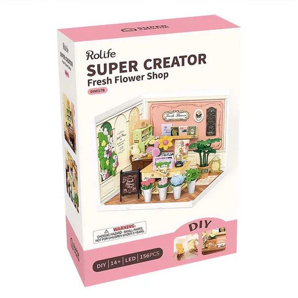 MINIATURA TIENDA DE FLORES - FRESH FLOWER SHOP DIY KAWAII (ROLIFE) - 1