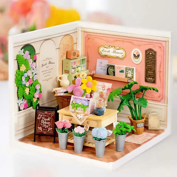 MINIATURA TIENDA DE FLORES - FRESH FLOWER SHOP DIY KAWAII (ROLIFE) - 4