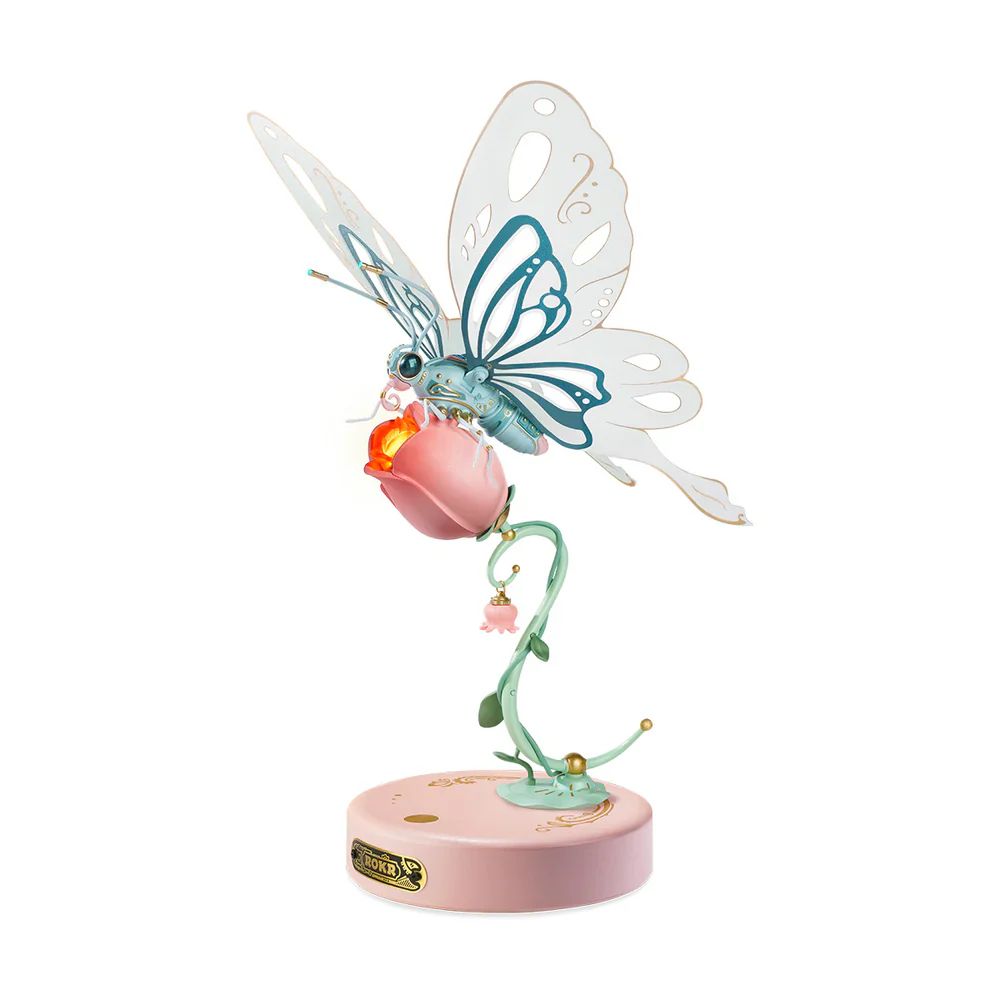 MARIPOSA MECANICA DIY - PUZZLE 3D CON MOVIMIENTO (ROKR BUTTERFLY) - 3