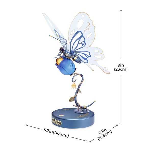 MARIPOSA MECANICA DIY - PUZZLE 3D CON MOVIMIENTO (ROKR BUTTERFLY) - 7