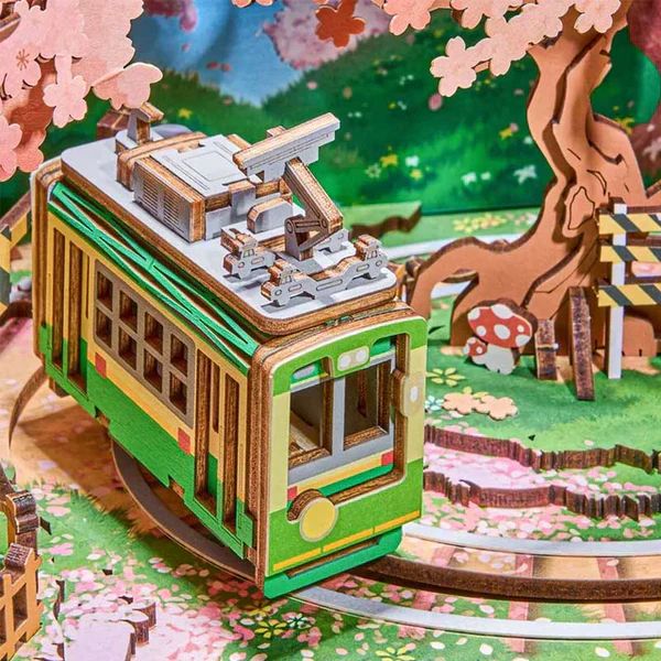 MUSIC BOX TV RETRO SAKURA DREAMY TOUR - CAJA MUSICAL DIY (ROLIFE AMT02) - 3