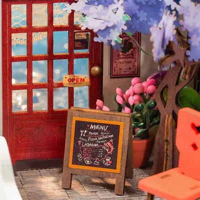 MINIATURA DIY 'SEA HOLIDAY RESTAURANT' - MAQUETA PARA ARMAR (ROBOTIME) - 2