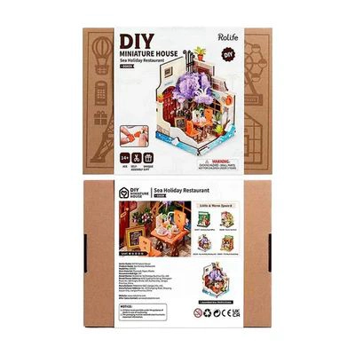 MINIATURA DIY 'SEA HOLIDAY RESTAURANT' - MAQUETA PARA ARMAR (ROBOTIME) - 4