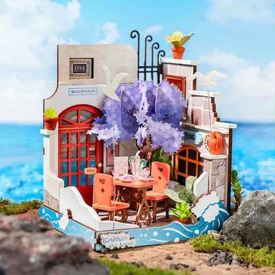 MINIATURA DIY 'SEA HOLIDAY RESTAURANT' - MAQUETA PARA ARMAR (ROBOTIME) - 5