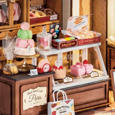MINIATURA DIY 'HONEY DESSERT TALK' - PASTELERIA RETRO PARA ARMAR (ROLIFE) - 2