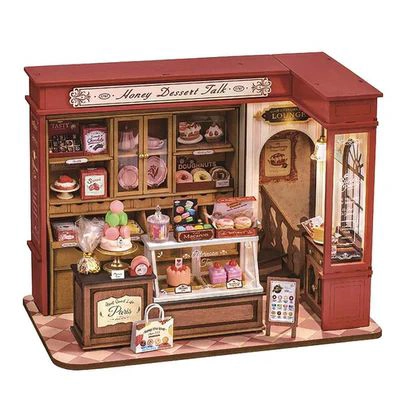 MINIATURA DIY 'HONEY DESSERT TALK' - PASTELERIA RETRO PARA ARMAR (ROLIFE) - 4