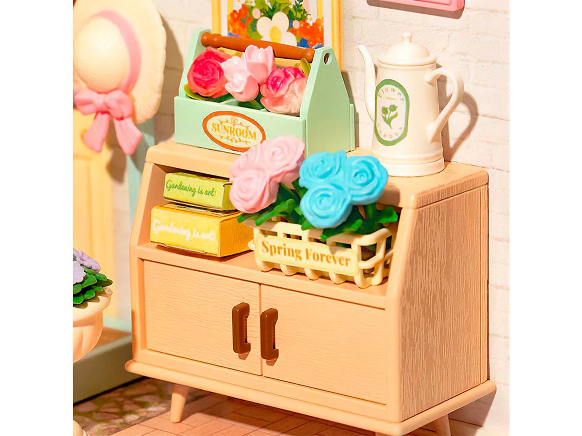 MINIATURA DIY 'BLOOMING TEA GARDEN' - CASA DE TE  PARA ARMAR (ROBOTIME) - 1