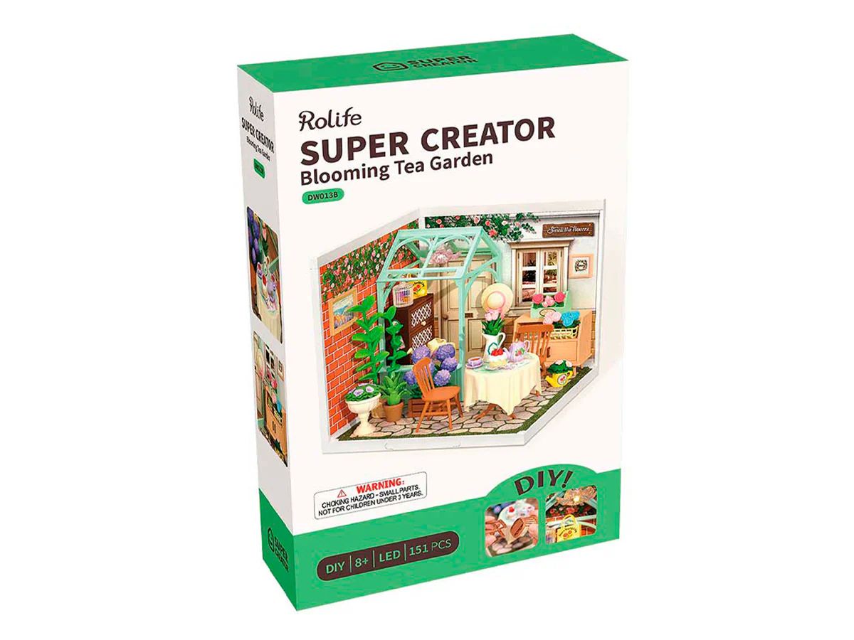 MINIATURA DIY 'BLOOMING TEA GARDEN' - CASA DE TE  PARA ARMAR (ROBOTIME) - 4