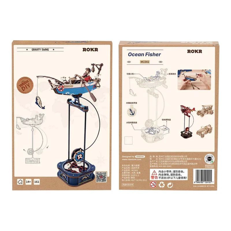 PUZZLE 3D PE NDULO 'OCEAN FISHER' - MAQUETA CINE TICA PARA ARMAR (ROKR) - 6