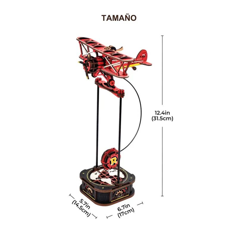 PUZZLE 3D PE NDULO 'SKY CAPTAIN' - MAQUETA CINE TICA PARA ARMAR (ROKR) - 2