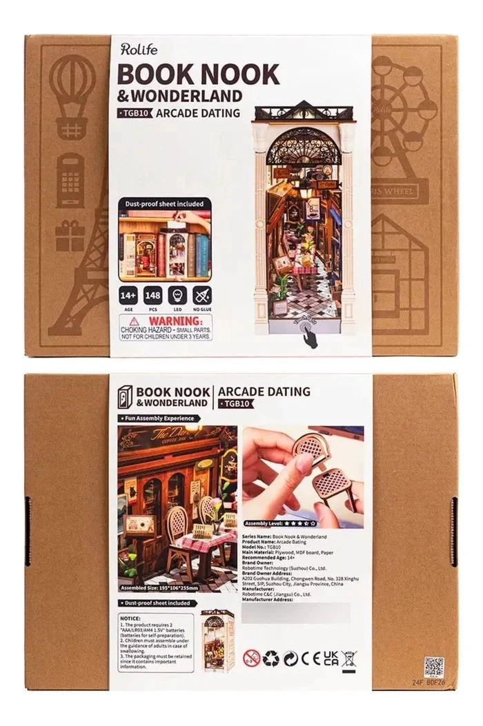 BOOKNOOK 3D 'ARCADE DATING' - MAQUETA PARA ARMAR (ROLIFE) - 1