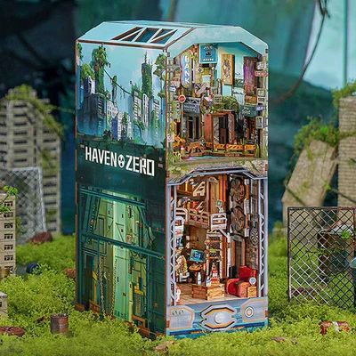BOOKNOOK 3D 'HAVEN ZERO' - REFUGIO POST-APOCALIPTICO CON LUZ Y SENSOR (TONECHEER) - 2