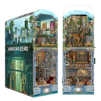 BOOKNOOK 3D 'HAVEN ZERO' - REFUGIO POST-APOCALIPTICO CON LUZ Y SENSOR (TONECHEER) - 3
