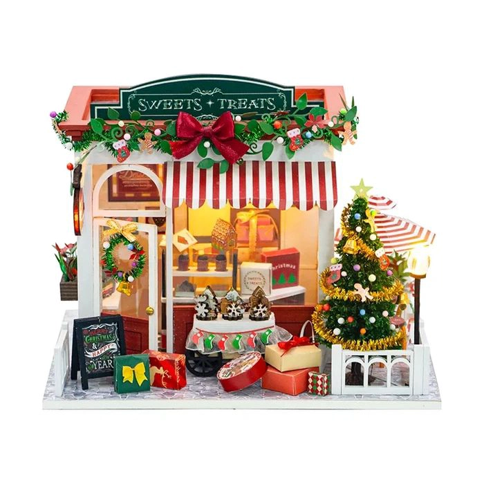 CASITA MINIATURA NAVIDEÑA 'SWEETS TREATS' – KIT DIY CON LUCES LED PC2319 - 2