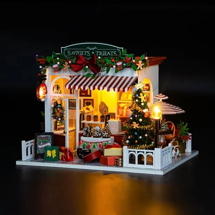 CASITA MINIATURA NAVIDEÑA 'SWEETS TREATS' – KIT DIY CON LUCES LED PC2319 - 6