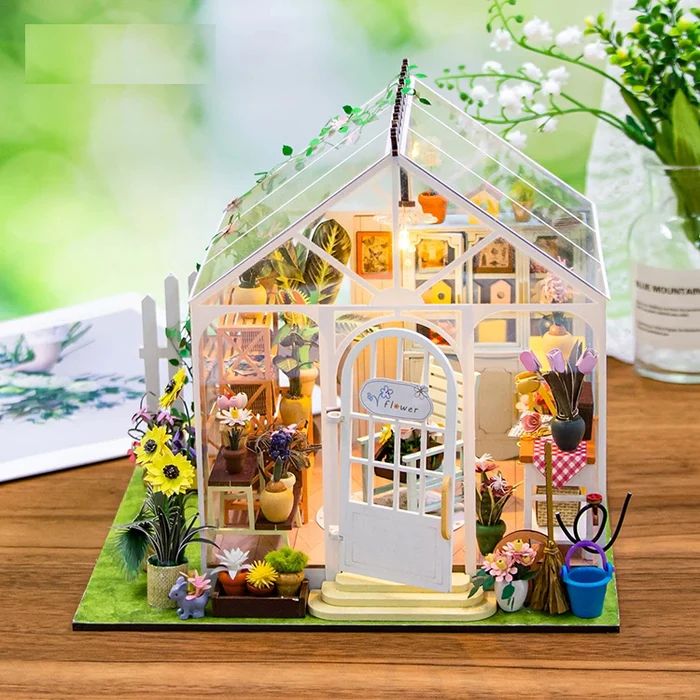 CASITA MINIATURA 'SUNSHINE FLOWER'– KIT DIY DE INVERNADERO CON LUCES LED M2421 - 3