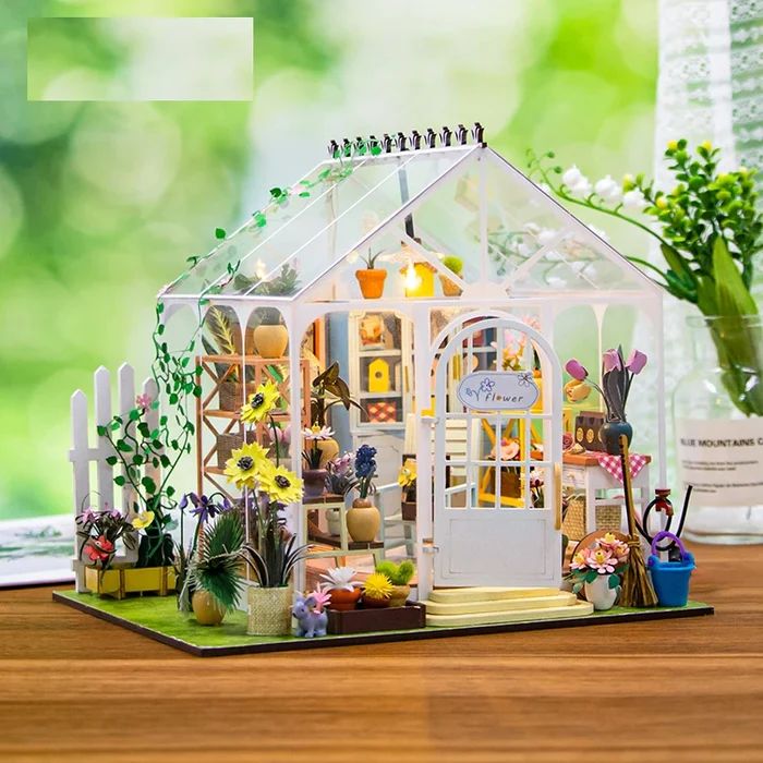 CASITA MINIATURA 'SUNSHINE FLOWER'– KIT DIY DE INVERNADERO CON LUCES LED M2421 - 5