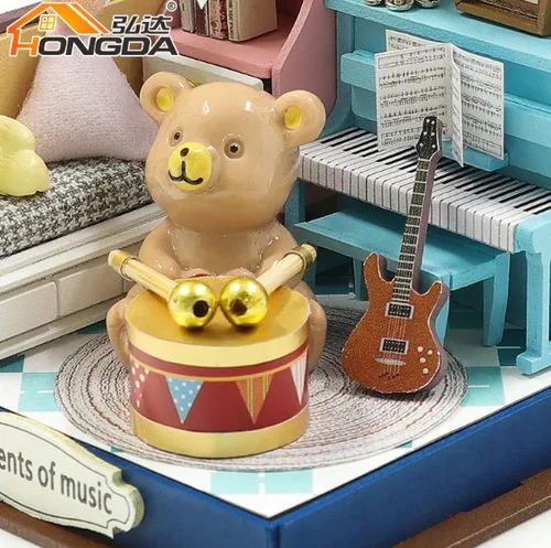 HONGDA - MOMENTS OF MUSIC S2303 - KIT DE CASA DE MUÑECAS MINIATURA - 1