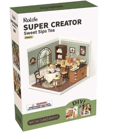 CASA EN MINIATURA PARA ARMAR - SUPER CREATOR SUPER STORE SWEET TEA DW011 - 4
