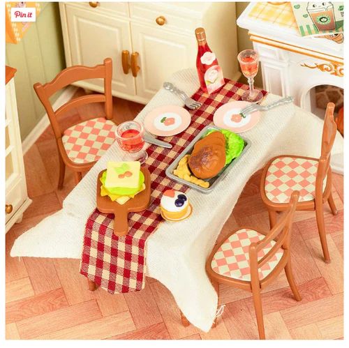 CASA EN MINIATURA PARA ARMAR - SUPER CREATOR WARM DINING ROOM DW015 - 2