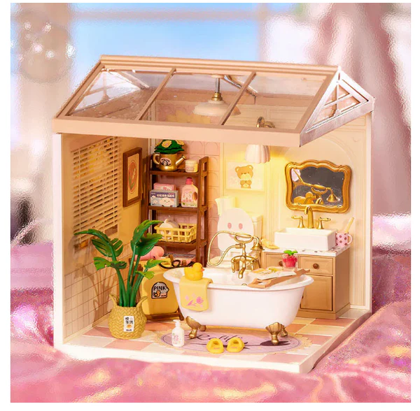 SUPER CREATORCASA EN MINIATURA PARA ARMAR - SUPER CREATOR BAÑO BUBBLE BATHROOM DW014 - 2
