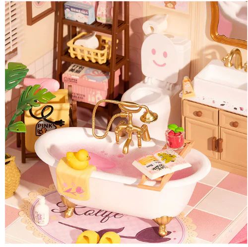 SUPER CREATORCASA EN MINIATURA PARA ARMAR - SUPER CREATOR BAÑO BUBBLE BATHROOM DW014 - 3